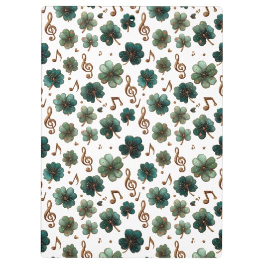 St. Patrick’s Day Musical Shamrock クリップボード (裏面)