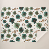 St. Patrick’s Day Musical Shamrock シェルパブランケット (正面(横))