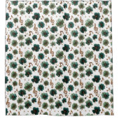 St. Patrick’s Day Musical Shamrock シャワーカーテン (正面)