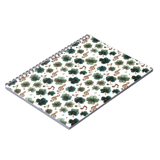 St. Patrick’s Day Musical Shamrock ノートブック (左側)