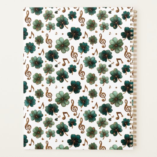 St. Patrick’s Day Musical Shamrock プランナー手帳 (裏面)