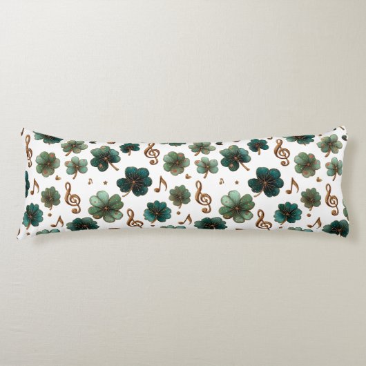 St. Patrick’s Day Musical Shamrock ボディピロー (正面)