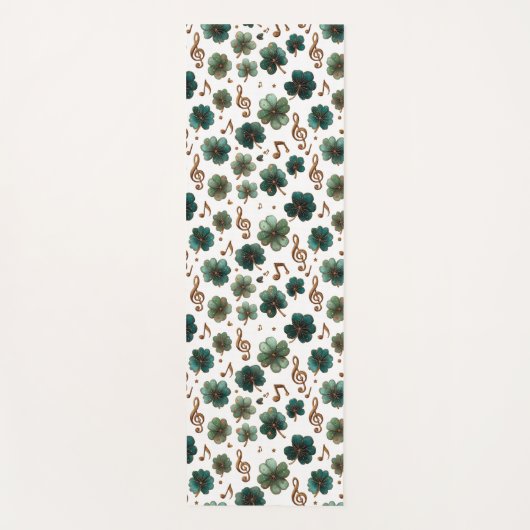 St. Patrick’s Day Musical Shamrock ヨガマット (正面)