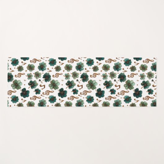 St. Patrick’s Day Musical Shamrock ヨガマット (正面(横))