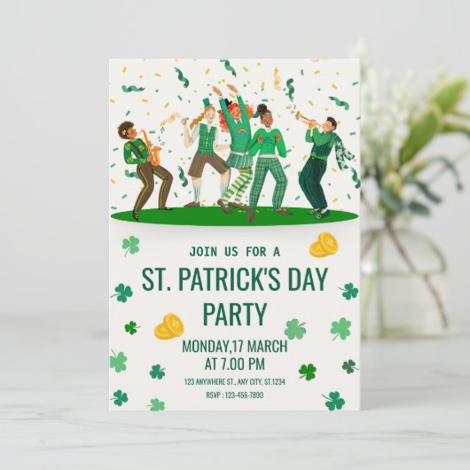 St. Patrick’s Day Party 招待状 (スタンド正面)