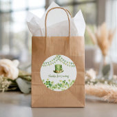 St Patrick’s Day Party Green Clover Gift Label ラウンドシール