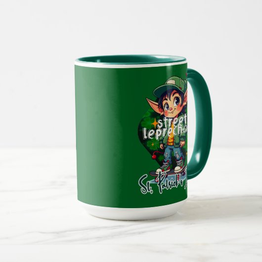St Patrick’s Day Pot of Gold - caneca マグカップ (正面右)