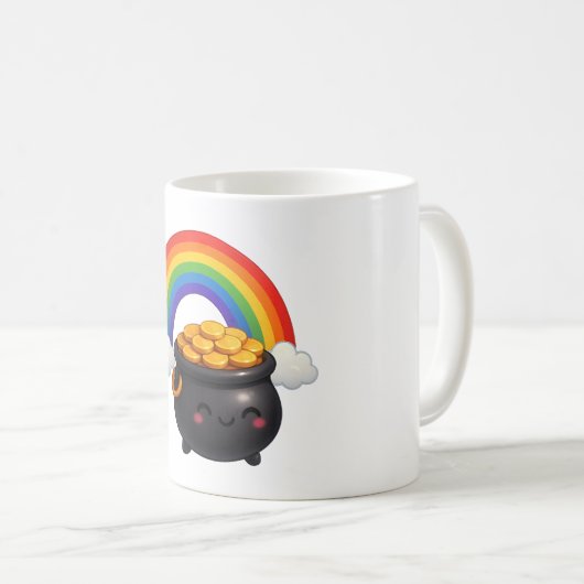 St Patrick’s Day Pot of Gold Mug コーヒーマグカップ (正面右)