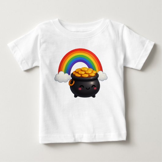 St Patrick’s Day Pot of Gold T-Shirt ベビーTシャツ (正面)