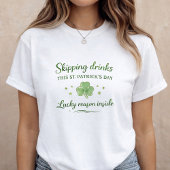 St. Patrick’s Day Pregnancy Announcement Tシャツ