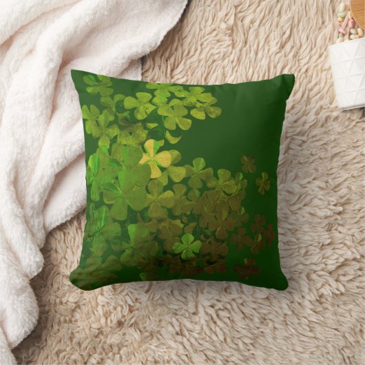 St. Patrick’s Day Shamrock クッション (ブランケット)