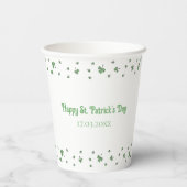 St. Patrick’s Day Shamrock Border Party 紙コップ (裏面)