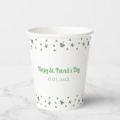 St. Patrick’s Day Shamrock Border Party 紙コップ (正面)