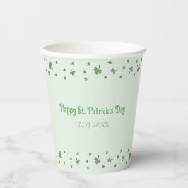 St. Patrick’s Day Shamrock Border Party 紙コップ