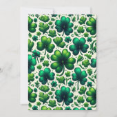 St. Patrick’s Day Shamrock Party Invitation 招待状 (正面)