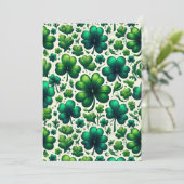 St. Patrick’s Day Shamrock Party Invitation 招待状 (スタンド正面)