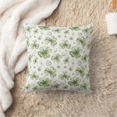 St. Patrick’s Day Shamrock Pattern Throw Pillow クッション (ブランケット)