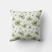 St. Patrick’s Day Shamrock Pattern Throw Pillow クッション (裏面)