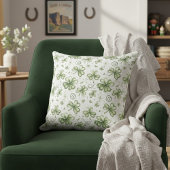 St. Patrick’s Day Shamrock Pattern Throw Pillow クッション