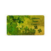 St. Patrick’s Day Shamrock personalized ラベル (正面)