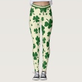 St. Patrick’s Day Shamrock Swagger Leggings レギンス (正面)