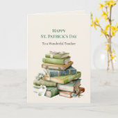 St. Patrick’s Day Teacher Greeting Card カード (黄色い花)