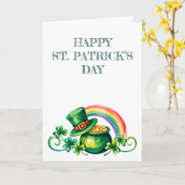 St. Patrick’s Day Watercolor カード