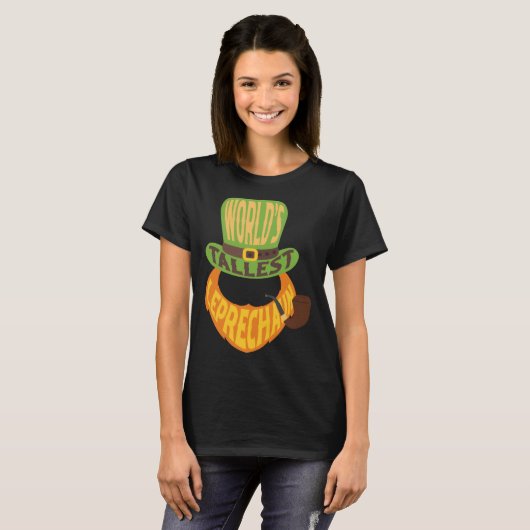 St Patrick s Day Worlds Tallest Leprechaun Tシャツ (正面フル)
