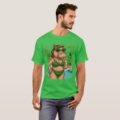 St. Patrick’s Tropical Pool Party for Hippo lovers Tシャツ (正面フル)