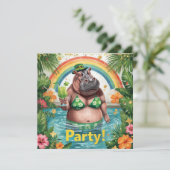 St. Patrick’s Tropical Pool Party Invitation 招待状 (スタンド正面)