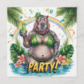 St. Patrick’s Tropical Pool Party Invitation 招待状 (正面)