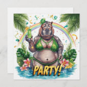 St. Patrick’s Tropical Pool Party Invitation 招待状 (正面/裏面)