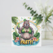 St. Patrick’s Tropical Pool Party Invitation 招待状 (スタンド正面)