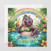 St. Patrick’s Tropical Pool Party Invitation 招待状 (正面/裏面)