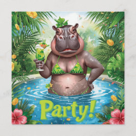 St. Patrick’s Tropical Pool Party Invitation  招待状