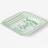 St patrick she found her lcuky charm bachelorette  ペーパープレート (傾斜あり)