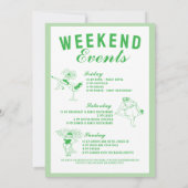 St patrick she found her lcuky charm bachelorette  招待状 (裏面)