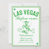 St patrick she found her lcuky charm bachelorette  招待状 (正面)