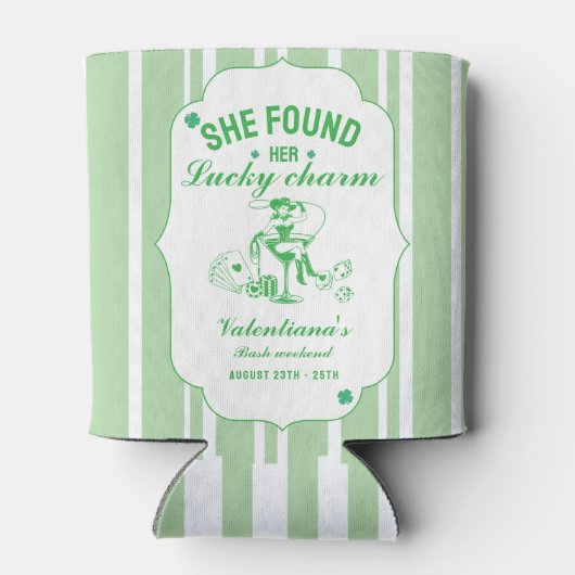 St patrick she found her lcuky charm bachelorette  缶クーラー (裏面)
