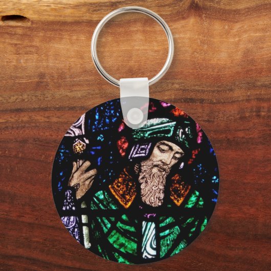 St. Patrick Stained Glass キーホルダー (正面)