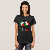 St Patrick Was Italian Italy Shamrock Flag Funny M Tシャツ (正面フル)