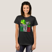 St Patrick Was Italian St Patrick's Day Hat Clover Tシャツ (正面フル)