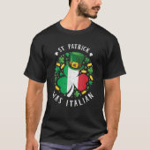 St Patrick Was Italian St Patrick's Day Shamrock V Tシャツ (正面)