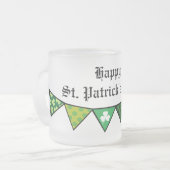 ST PATRICKSすりガラス製マグカップ1 フロストグラスマグカップ (正面左)