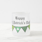 ST PATRICKSすりガラス製マグカップ1 フロストグラスマグカップ (中央)
