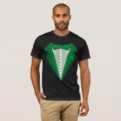 st patricksのアイルランドの小妖精のタキシードのTシャツ Tシャツ (正面フル)