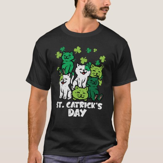 St patricksのキャッツデイキャッツキャッツサンパティスウィメンズG Tシャツ (正面)