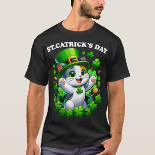 St patricksのキャッツデイキャッツキャッツサンパティズキャットロフ tシャツ