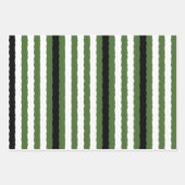 St patricksのセット（緑と黒） 3 ラッピングペーパーシート (正面)