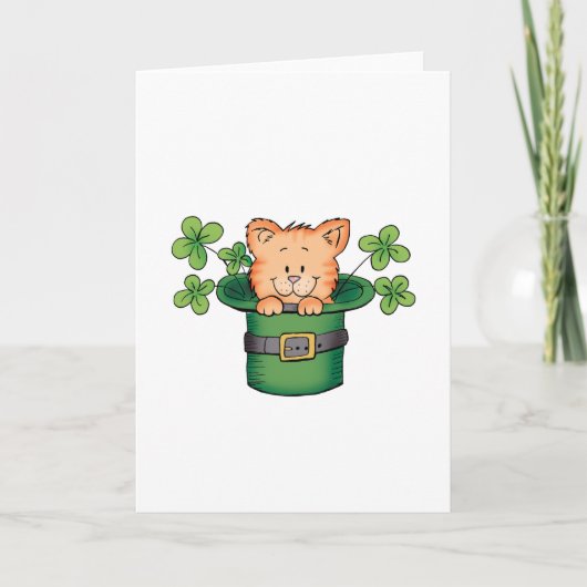 St. Patricksの子猫 カード (正面)